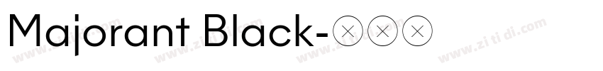 Majorant Black字体转换